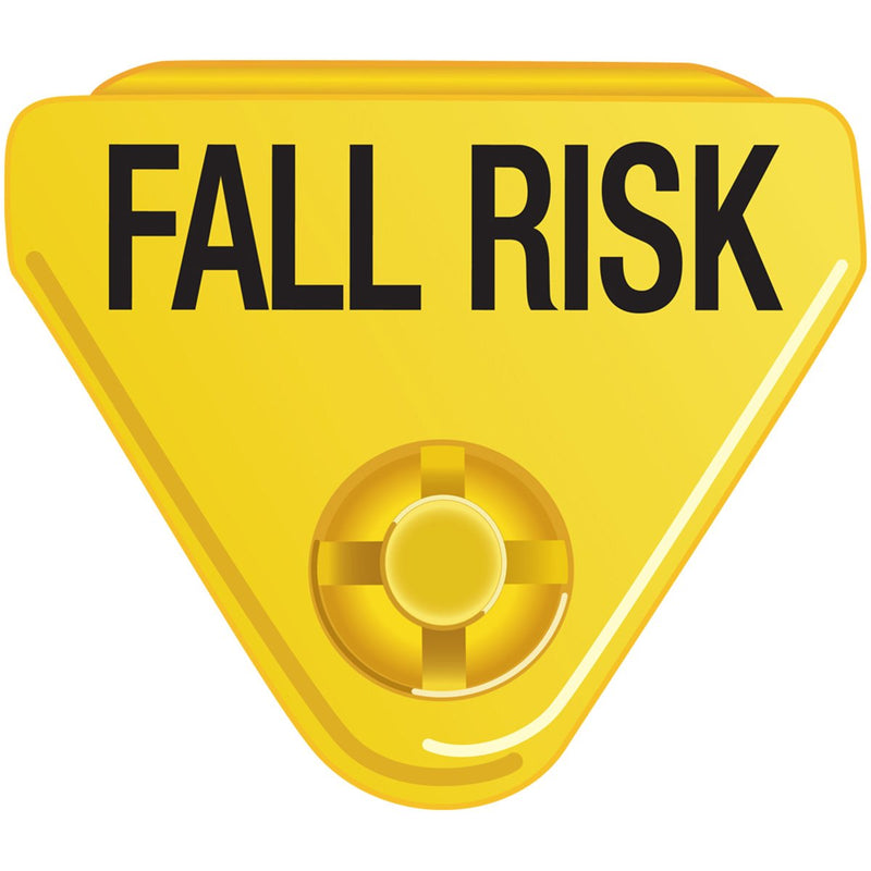 [Australia - AusPower] - IN-A-SNAP WBCLASP-BFR3 Alert Bands Clasp, Plastic,"Fall Risk" Embedded Print, Interleaving Design, State Standardization X, Adult/Pediatric, Yellow (Pack of 250) 
