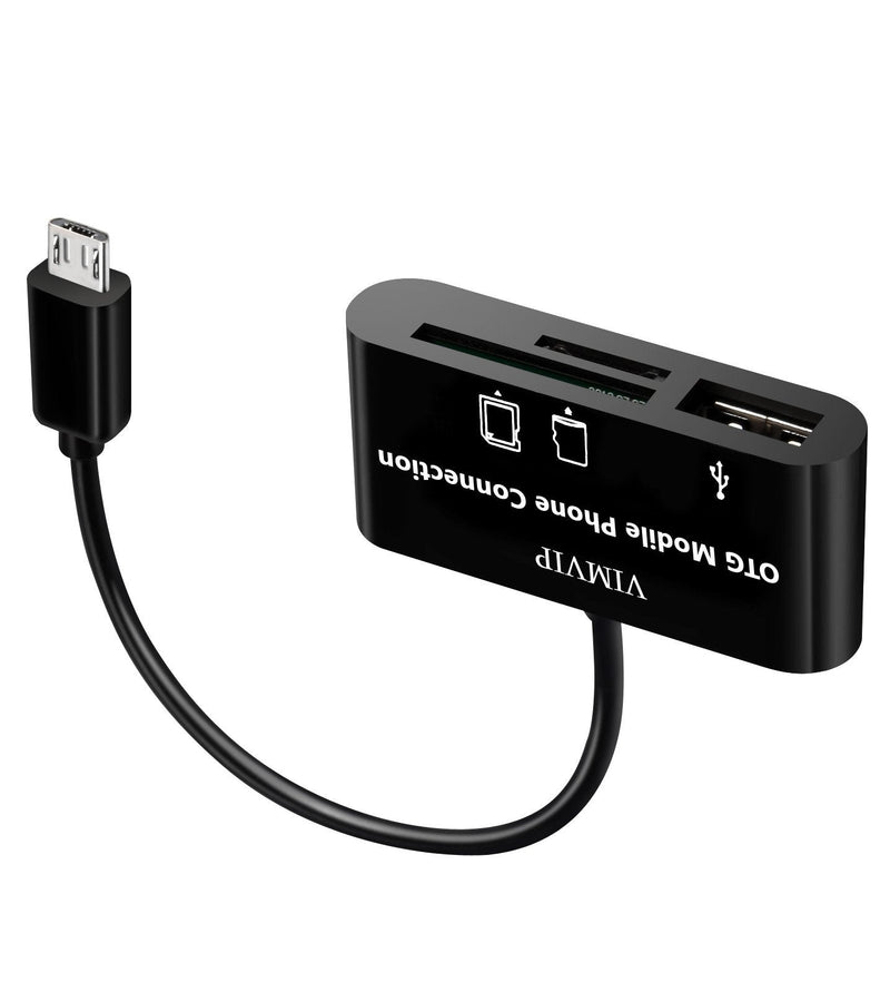 [Australia - AusPower] - VIMVIP® 3 in 1 Micro USB OTG Host Adapter SD Card Reader for Samsung Galaxy S4 S2 S3 Note 2 Tablet 