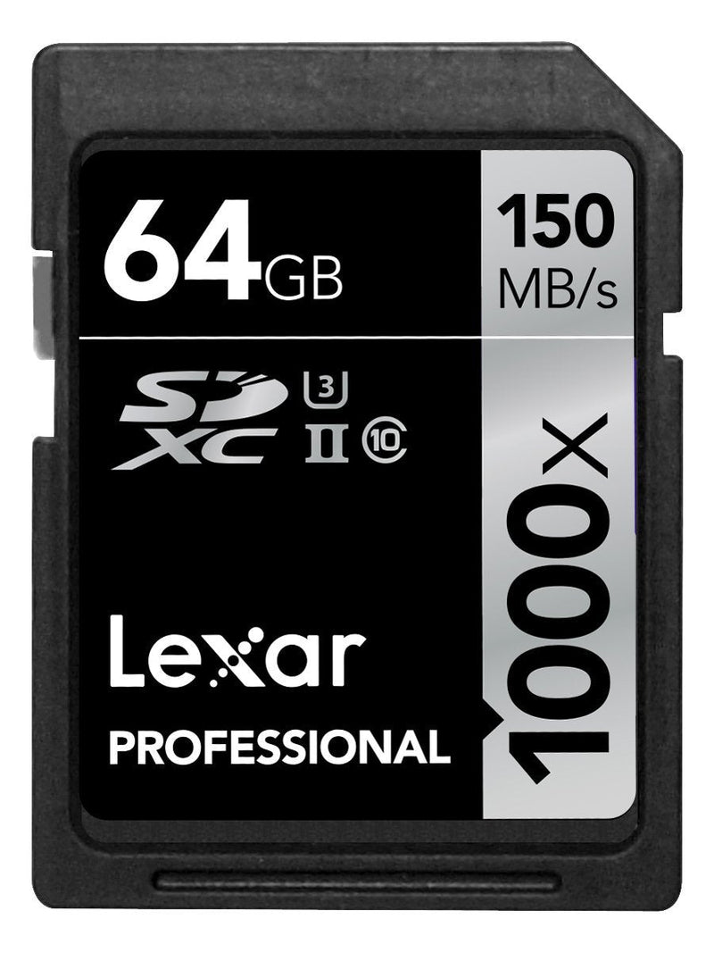 [Australia - AusPower] - Lexar Professional 1000x 64GB SDXC UHS-II Card 64 GB Single 