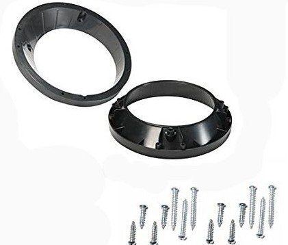 [Australia - AusPower] - Custom Install Parts 5.25-6.5" Speaker Adapter Fits Harley Davidson Ultra & Roadglide Street Electra Enclosure Trim Mount Bezel 