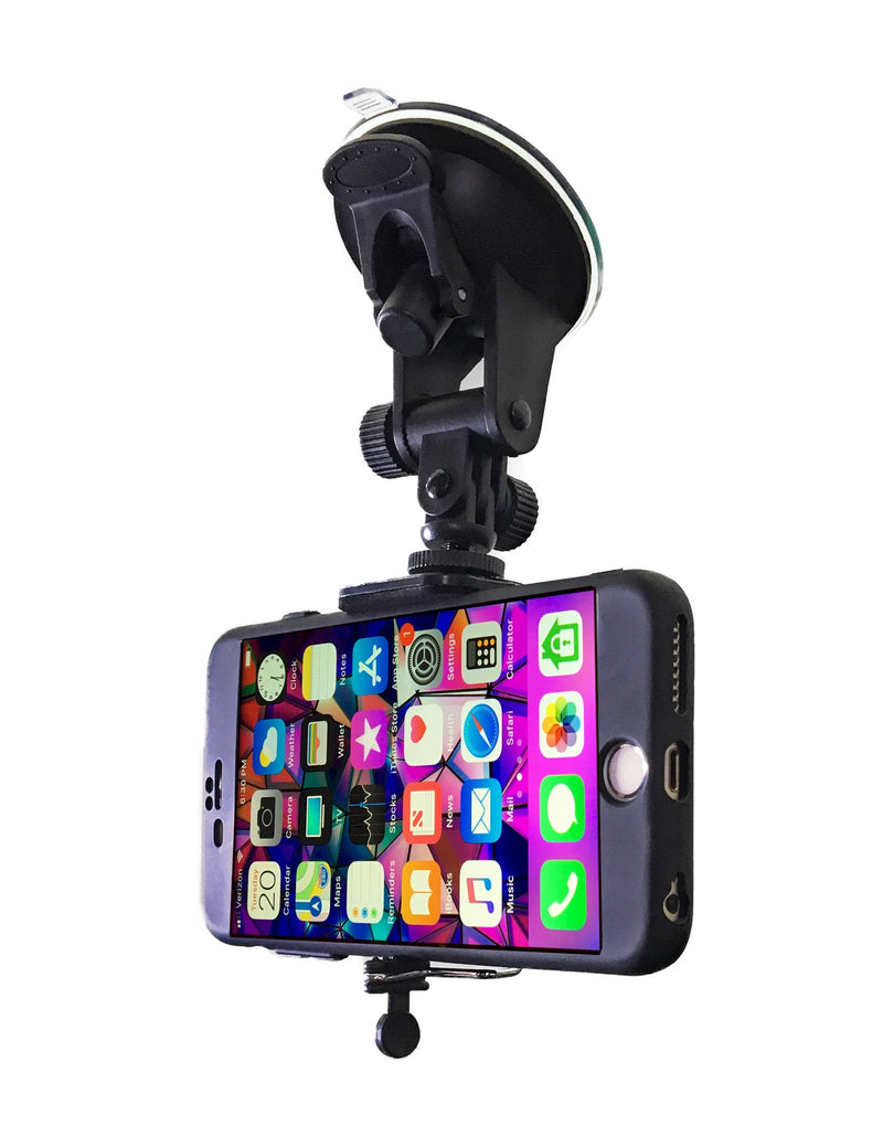 [Australia - AusPower] - Car Phone Mount - Cell Phone Holder for Car Windshield Compatible with iPhone X XS Max XR 8 Plus 7 Plus 6S Plus 6 Plus SE Samsung Galaxy S9, S8, S8 Plus, Note 8, S7, S6, S5, Google Pixel XL by DaVoice 