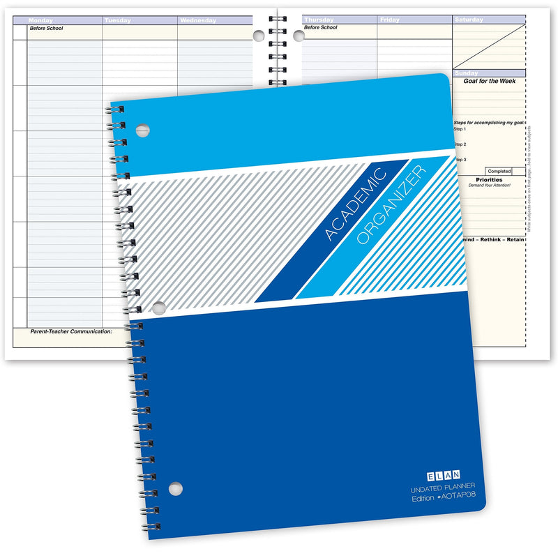 [Australia - AusPower] - Student Academic Organizer 8 1/2 x 11" Weekly View (AOTAP-Undated) 