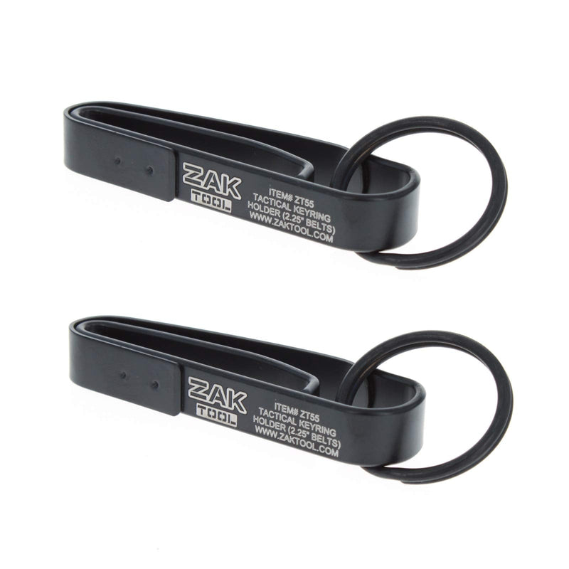 [Australia - AusPower] - Zak Tool Key Ring Belt Holder - No. 55 - for 2.25-inch Sam Browne Belt - 2 Pack 
