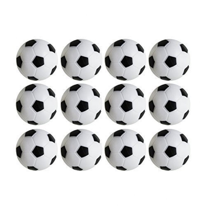 [Australia - AusPower] - Super Z Outlet Table Soccer Foosballs Replacements Mini Black and White Soccer Balls - Set of 12 