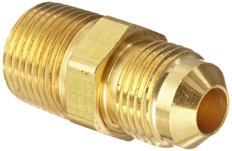 [Australia - AusPower] - Eaton Aeroquip 2000-6-6B Brass Flared Tube Fitting, Adapter, 3/8" Male SAE 45 Degree x 3/8" Male Pipe Thread (Pack of 4) 