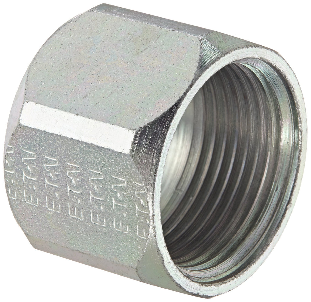 [Australia - AusPower] - Eaton Aeroquip 1290-16S Steel Versil-Flare Flared Tube Fitting, Nut, 1" Female JIC (Pack of 4) 