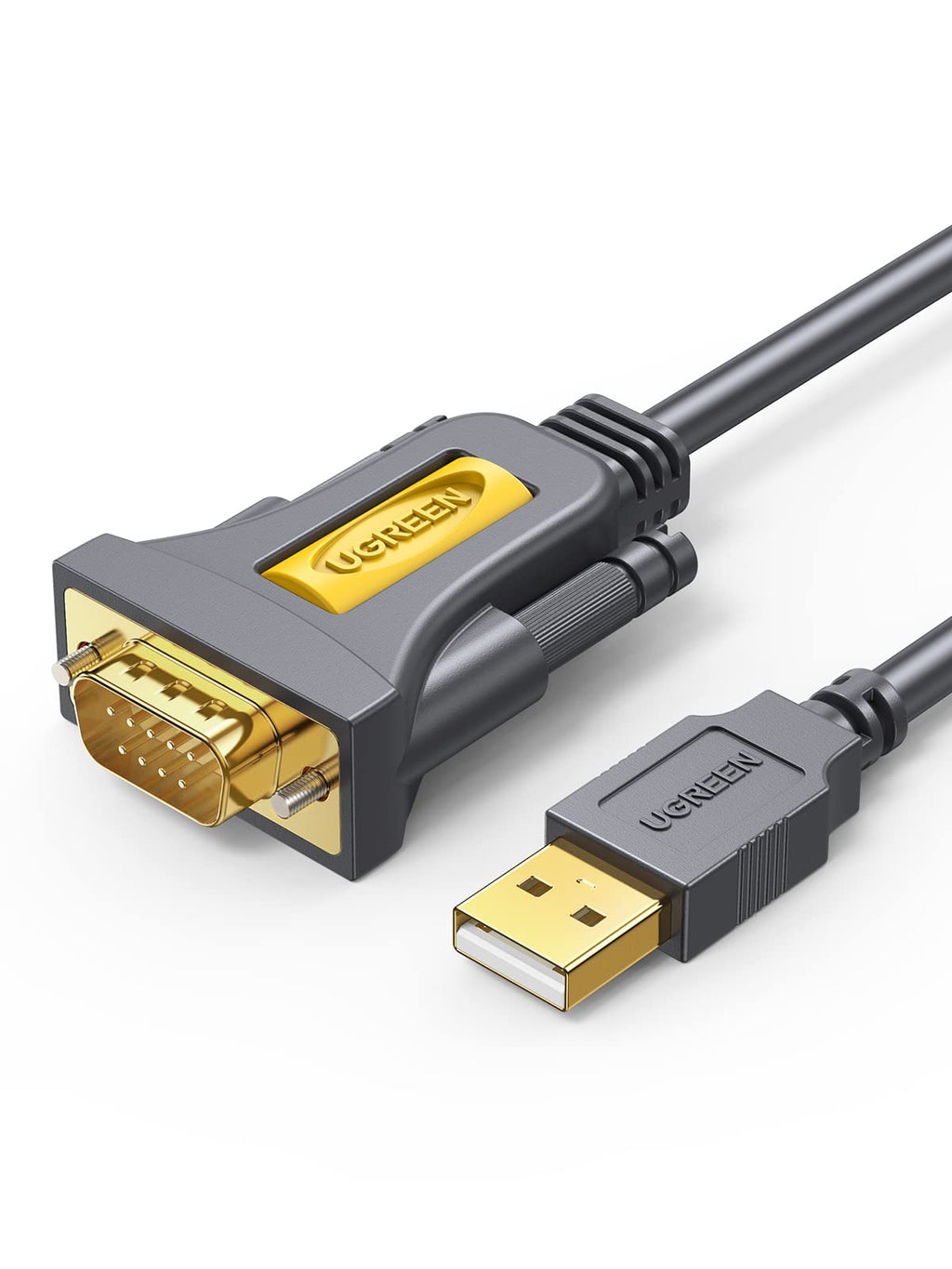 [Australia - AusPower] - UGREEN USB to RS232 Adapter Serial Cable DB9 Male 9 Pin with PL2303 Chipset RS-232 Converter Cable for Windows 10 8.1 8 7 XP Vista, Mac OS, Linux, 6FT 