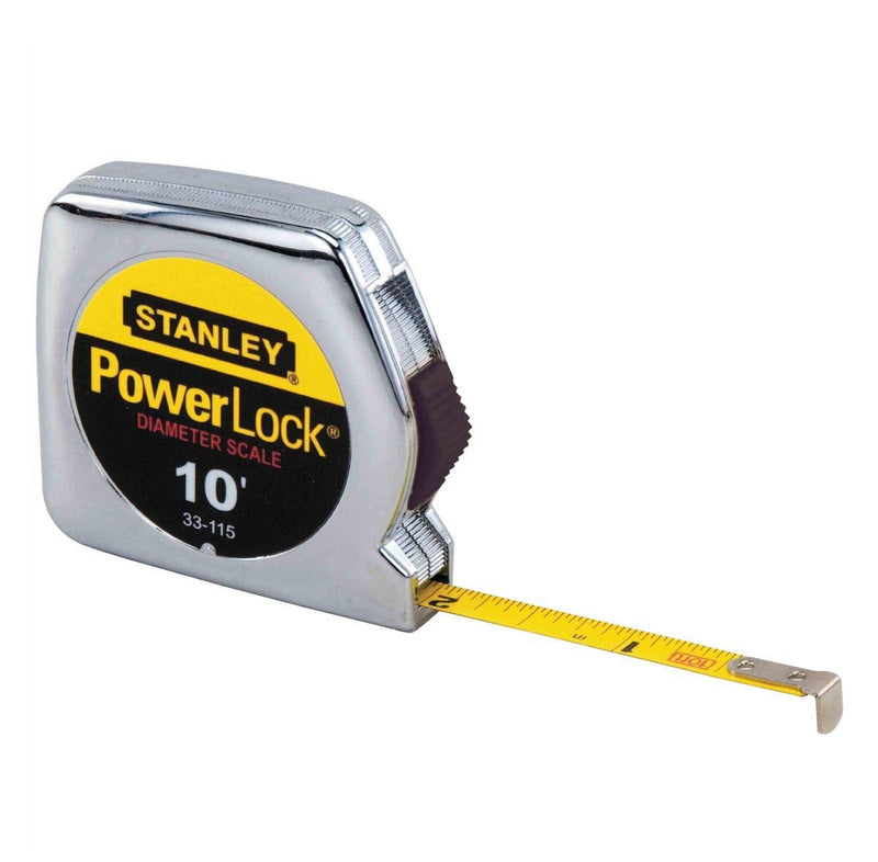 [Australia - AusPower] - Stanley Hand Tools 33-115 10' x 1/4" PowerLock Pocket Tape Rule (3 Pack) 
