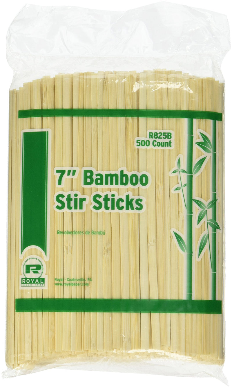[Australia - AusPower] - Royal 7" Bamboo Coffee Stirrers, Package of 500 