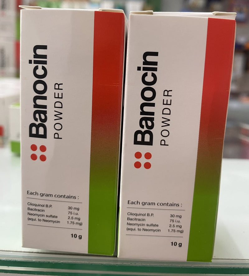 [Australia - AusPower] - 2 X Banocin Antibiotic Powder - Infected Cuts Wounds T 1 