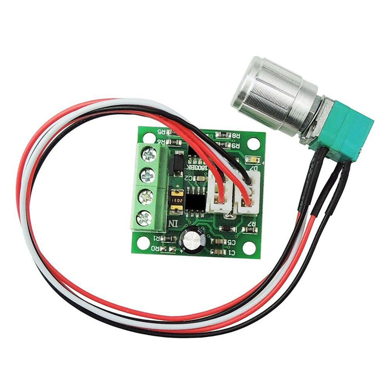 [Australia - AusPower] - uniquegoods 1803BKW 1.8v 3v 5v 6v 7.2v 12v 2A 30W DC Motor Speed Controller (PWM) Adjustable Driver Switch 