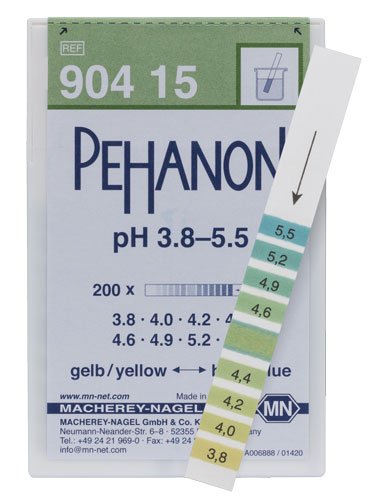 [Australia - AusPower] - Macherey-Nagel, 90415, Pehanon pH 3.8-5.5, Box of 200 Strip 