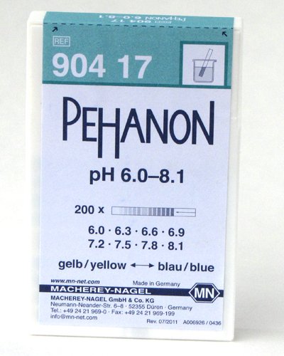 [Australia - AusPower] - Macherey-Nagel, 90417, Pehanon pH 6.0-8.1, Box of 200 Strip 