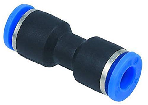 [Australia - AusPower] - MettleAir MTU 1/8 Push to Connect Straight Union Fitting, 1/8" OD (Pack of 10) 