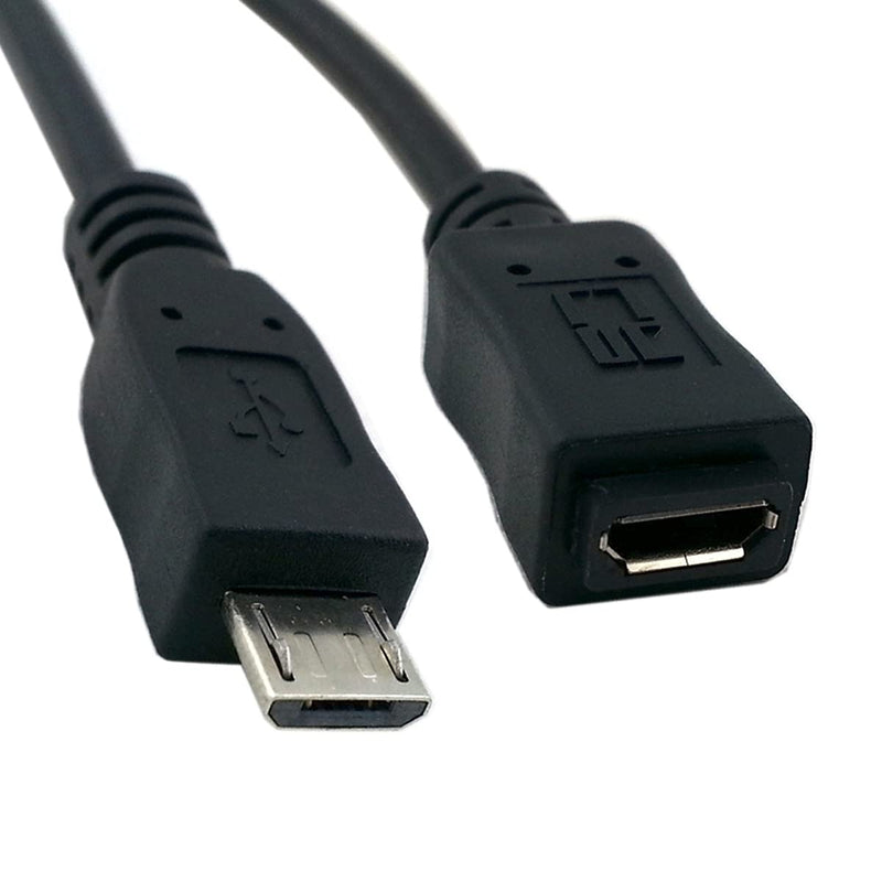 [Australia - AusPower] - CY Micro USB 2.0 Type B 5Pin Male to Micro USB Female Extension Cable 5ft Full Pin Connected for Tablet & Phone & MHL & OTG Extension 1.5M 
