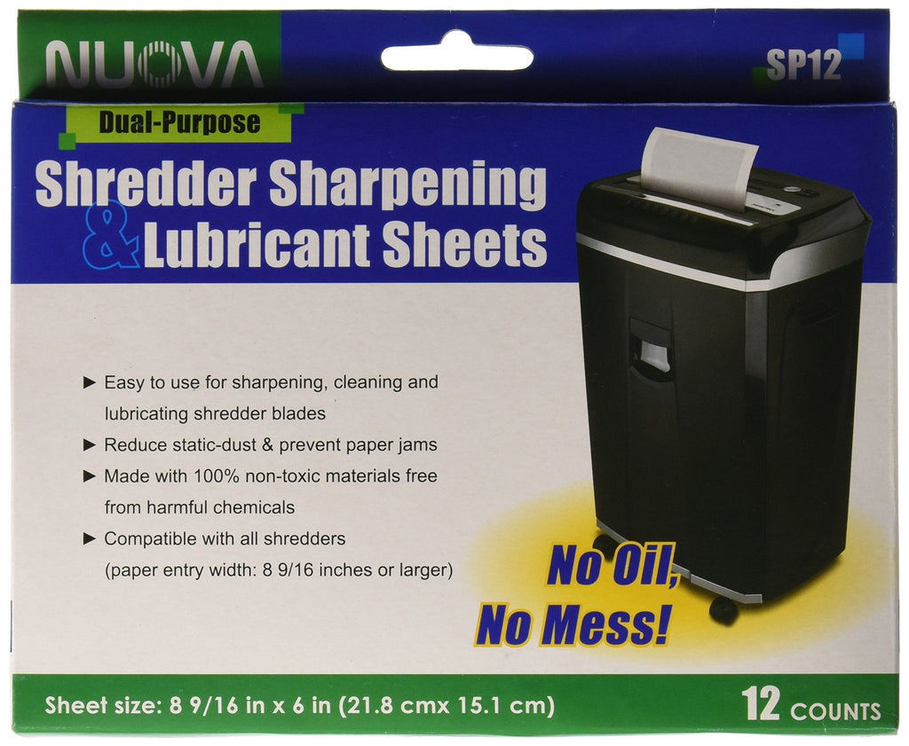 [Australia - AusPower] - Nuova SP12 Shredder Sharpening & Lubricant Sheets, 12 Count 12-count 