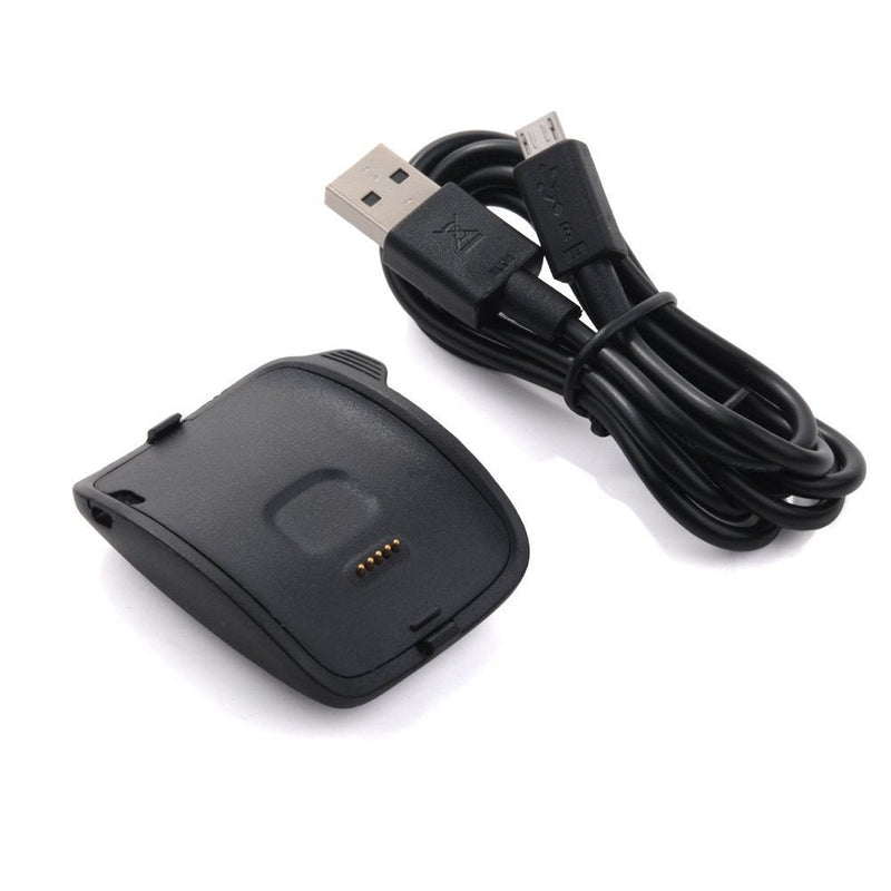 [Australia - AusPower] - Kissmart Compatible with Gear S Charger, Charging Cradle Dock for Samsung Gear S Smart Watch SM-R750 (Black) 