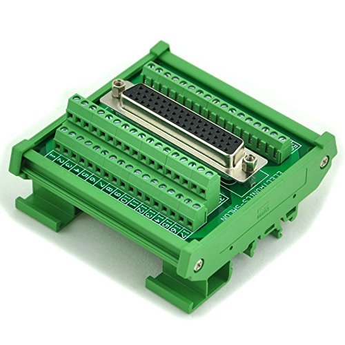 [Australia - AusPower] - Electronics-Salon D-SUB DB50 Female DIN Rail Mount Interface Module, Breakout Board. 