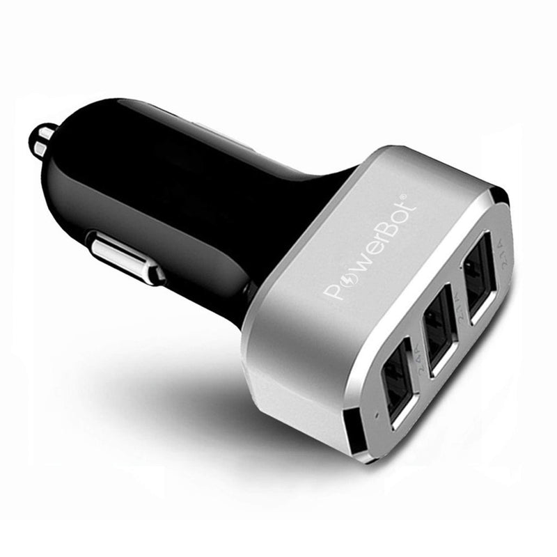 [Australia - AusPower] - PowerBot PB510 5.1A 25W Ultra High-Performance 3Port Smart Travel Rapid Charger High-Speed USB Cigarette Lighter Socket Port Adapter w/SmartIC Technology for Tablets, Android, Smartphones and More 