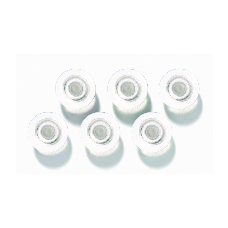 [Australia - AusPower] - Quartet Strong Magnets, Glass Whiteboard, Dry Erase Board, Large, Clear Rare Earth Magnets, 6 Pack (85391) 