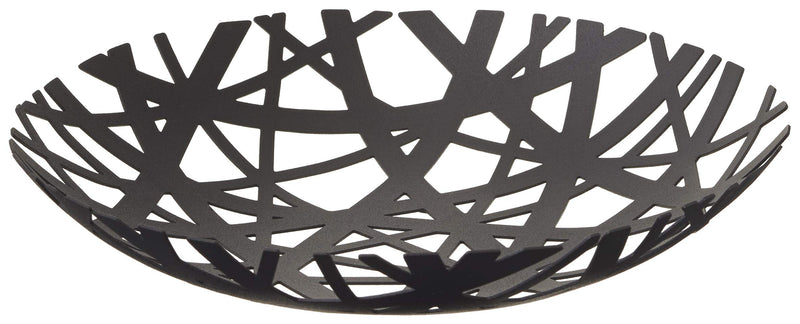 [Australia - AusPower] - Yamazaki Home Shallow Fruit Bowl, One Size, Black 