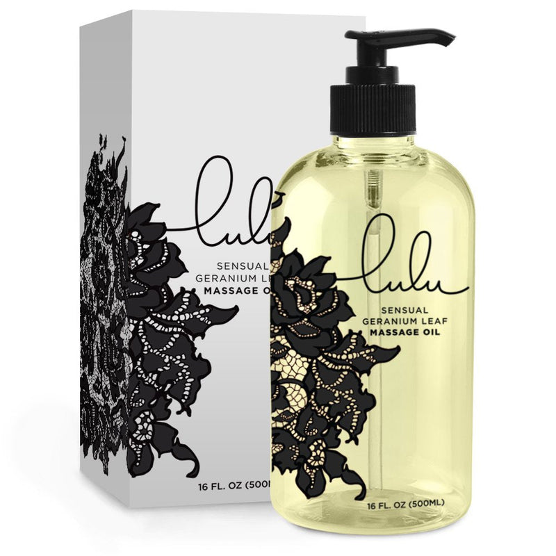 [Australia - AusPower] - Lulu Massage Oil 16 Ounces for Luxurious Relaxing Body Massages. Scented with Premium Natural Aromatherapy Essential and Sweet Almond Oils Lotion. USA Made. 