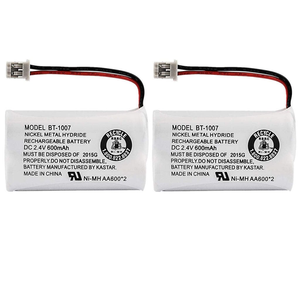 [Australia - AusPower] - Uniden BBTY0651101 model BT1007 Nickel-Cadmium Rechargeable Cordless Phone Battery, DC 2.4V 500mAh (Pack of 2) 