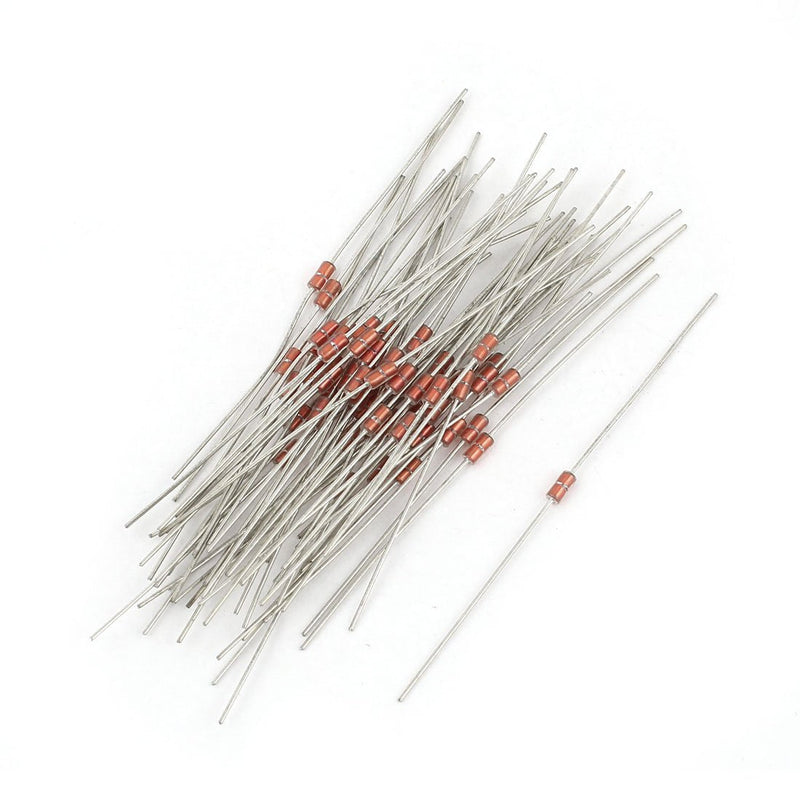 [Australia - AusPower] - uxcell 50pcs MF58 100K Ohm 3950B Glass Encapsulated Resistor NTC Thermistors 