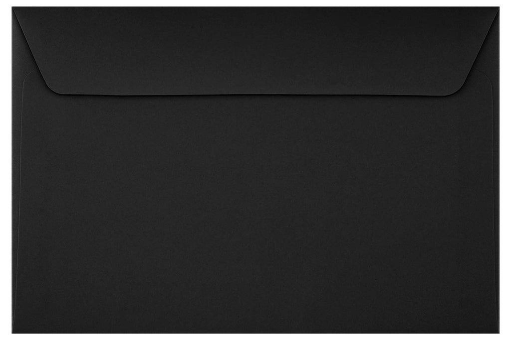 [Australia - AusPower] - 6 x 9 Booklet Envelopes in 80 lb. Midnight Black for Mailing a Business Letter, Catalog, Financial Document, Magazine, Pamphlet, 50 Pack (Black) 
