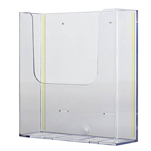 [Australia - AusPower] - Source One Peel And Stick Full Size 9.0 Inch Wide Clear Brochure Holder (S1-peelfull) 