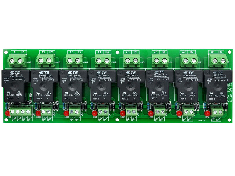 [Australia - AusPower] - CZH-Labs 12V Passive 8 SPST-NO 30Amp Power Relay Module Board. 