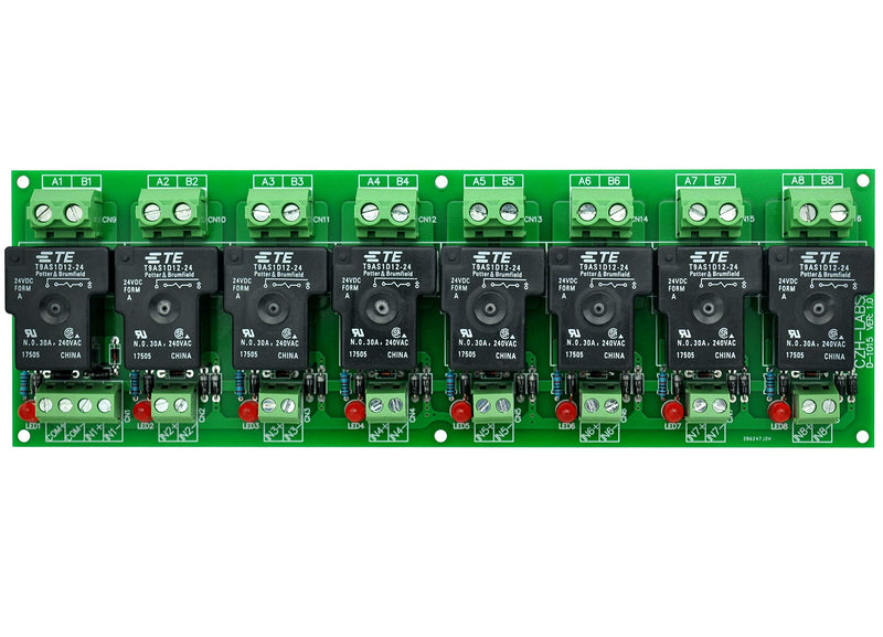 [Australia - AusPower] - CZH-Labs 24V Passive 8 SPST-NO 30Amp Power Relay Module Board. 