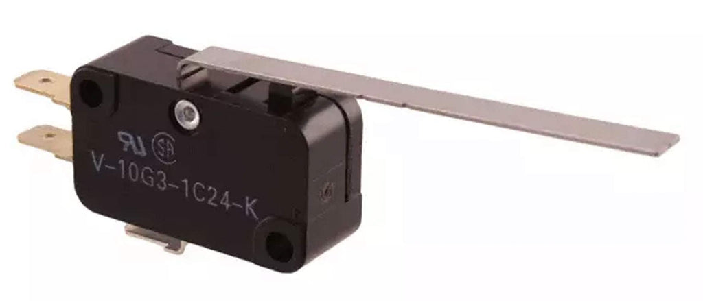 [Australia - AusPower] - Omron V-10G3-1C24-K Snap Action Switch, Single Pole, Quick Connect, 10 Amp, 250 Volt AC, 1.1" L x 0.40" W x 0.63" H (Pack of 2) 