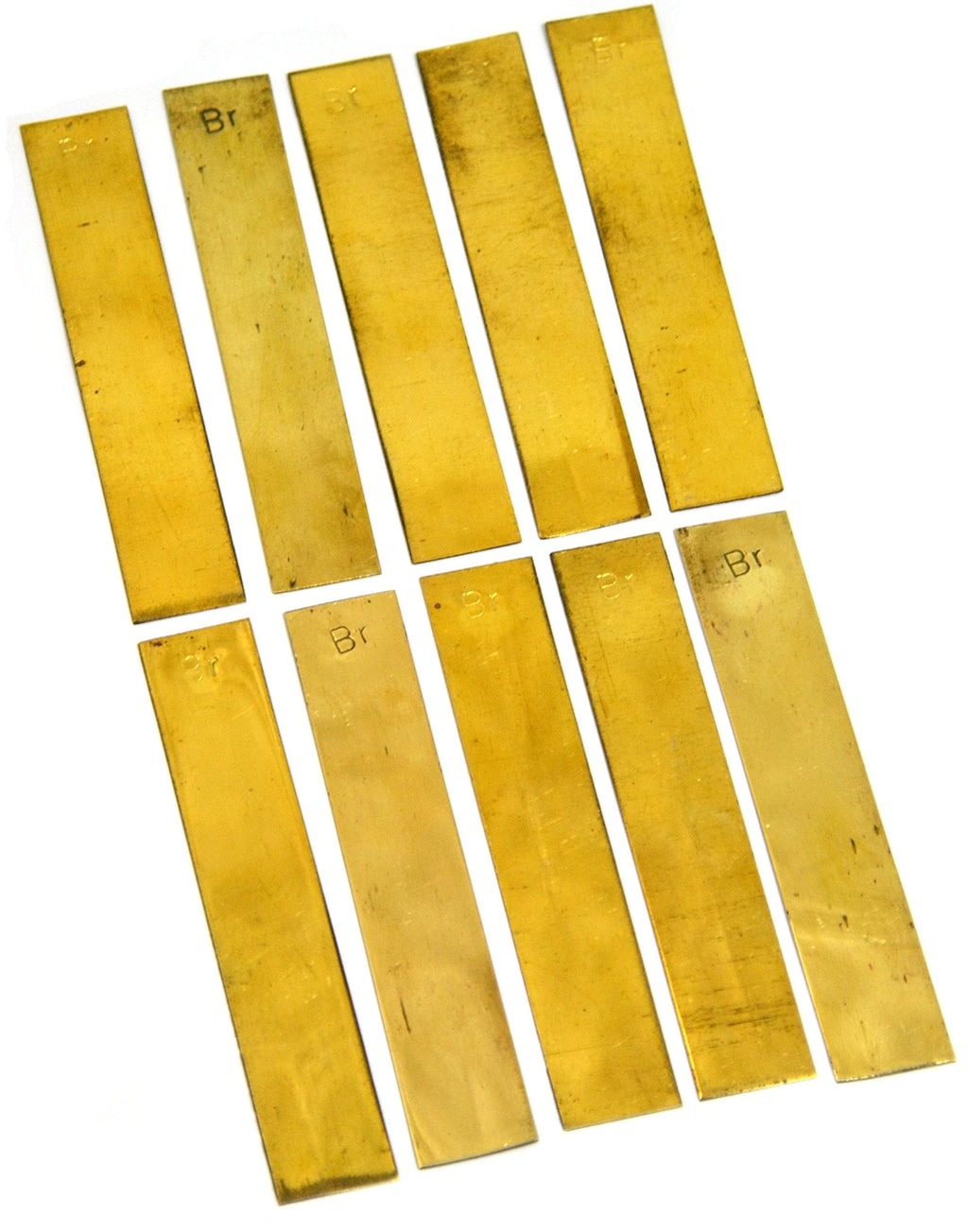 [Australia - AusPower] - Eisco Labs Brass Electrode Strips 100 x 19mm - Pack of 10 