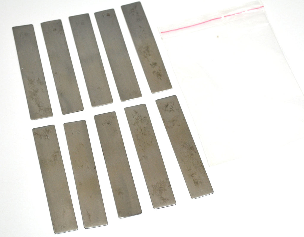 [Australia - AusPower] - Eisco Labs Iron Electrode Strips 100 x 19mm - Pack of 10 