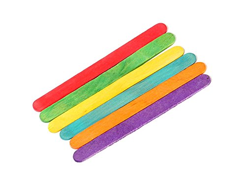 [Australia - AusPower] - Perfect Stix 114ST Colored-100ct Colored Wooden Craft Sticks (Pack of 100) 