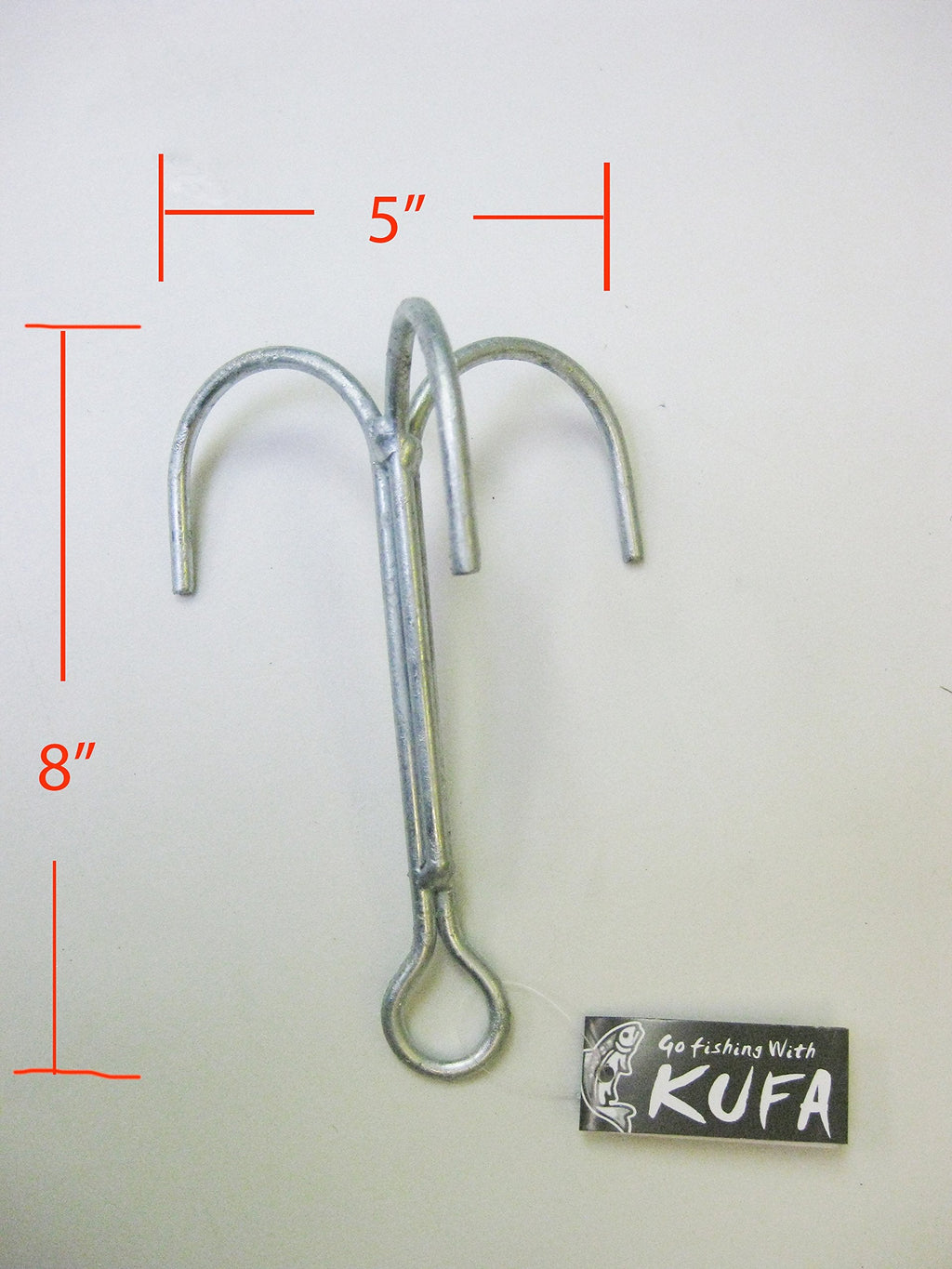 [Australia - AusPower] - KUFA Galvanized Steel Grapple Hooks, 8" H x 5" W 