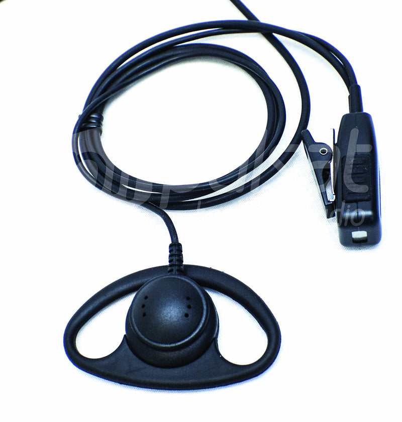 [Australia - AusPower] - D Shape Earpiece for All Kenwood and Baofeng radios with 2 Prong Audio Plug Radios Pulsat EH20 Series 