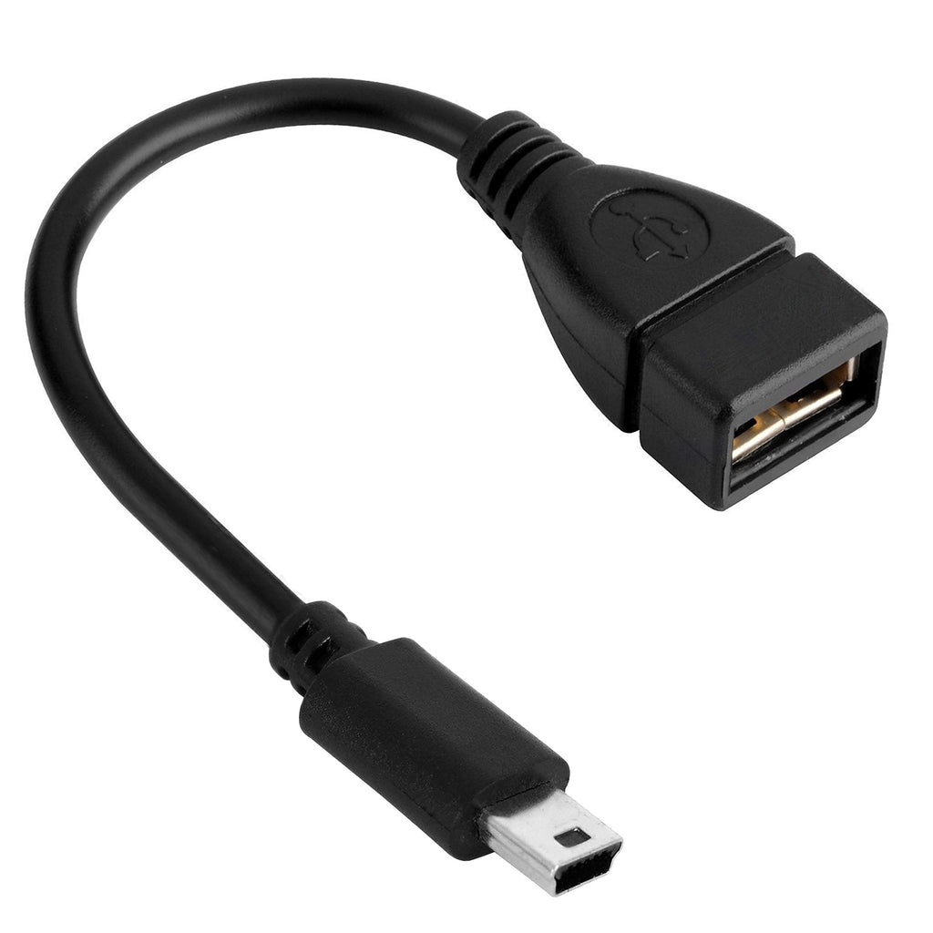 [Australia - AusPower] - Mini USB OTG Cable for Digital Cameras - USB A Female to Mini USB B 5 Pin Male Adapter Cable 1 Pack 