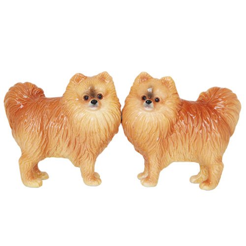 [Australia - AusPower] - Pacific Giftware Pomeranian Dog Salt and Pepper Shakers Set, Magnetic 