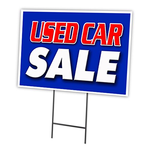 [Australia - AusPower] - Used CAR Sale 12"x16" Yard Sign & Stake Outdoor Plastic coroplast Window 
