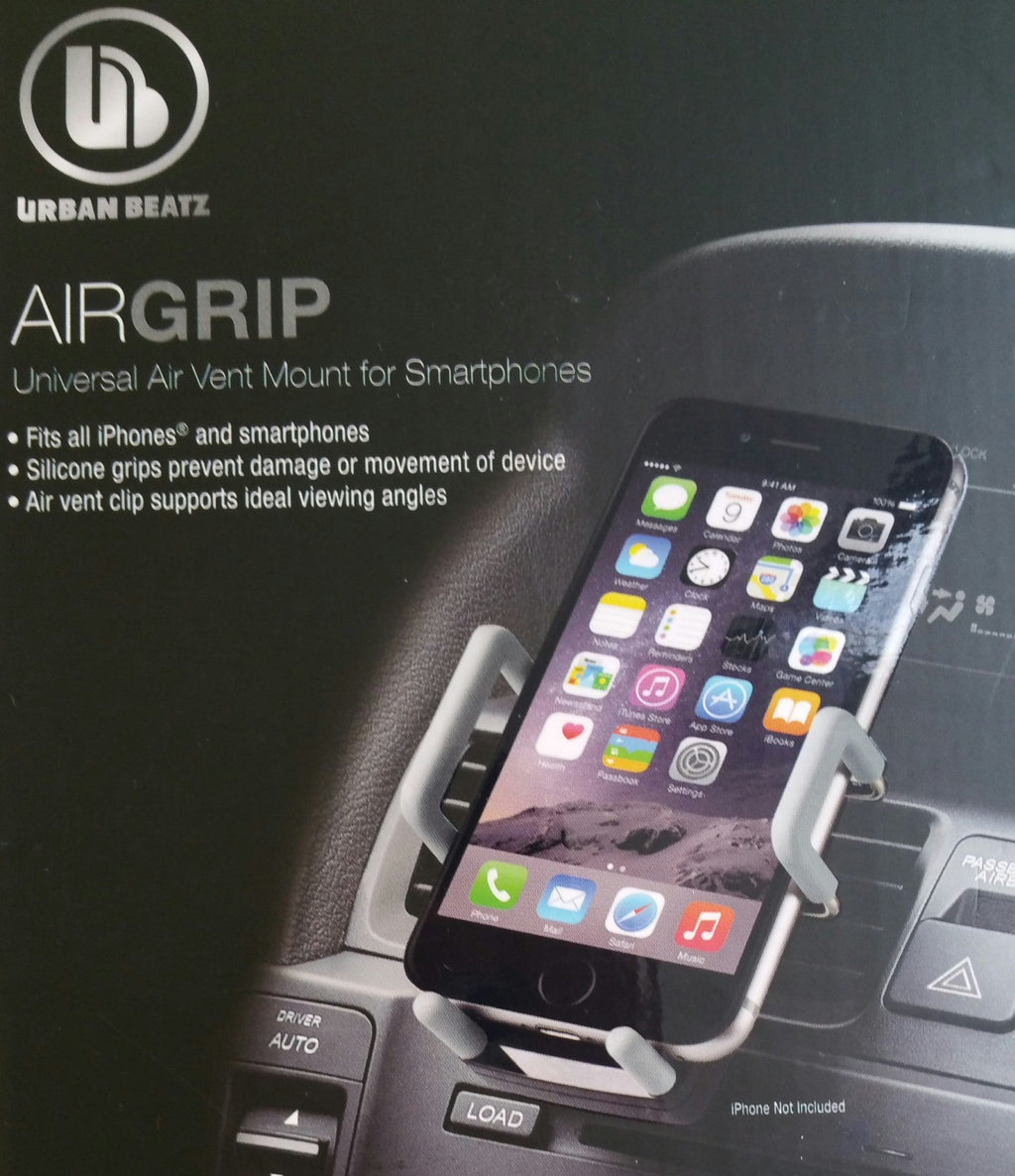 [Australia - AusPower] - Urban Beatz AIRGRIP Universal Air Vent Mount for Smartphones-Grey 