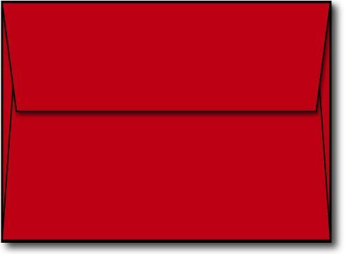 [Australia - AusPower] - Red A6 (4 3/4" x 6 1/2") Envelopes - 50 Envelopes - Desktop Publishing Supplies™ Brand Envelopes 