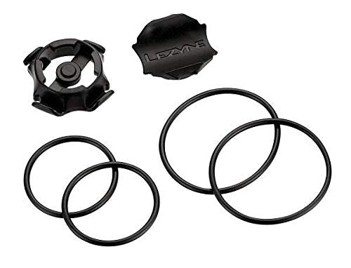 [Australia - AusPower] - LEZYNE Bicycle GPS O-Ring Mounting Kit, Includes X-Lock Compostite Mounting Bracket, 2 Sets of O-Rings, and Rubber Shim, Cycling GPS Mounting Unit Black One Size 