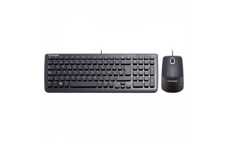 [Australia - AusPower] - ViewSonic VMP10B_KM1ES05 USB Keyboard and Mouse Bundle, Spanish Keyboard, Black 