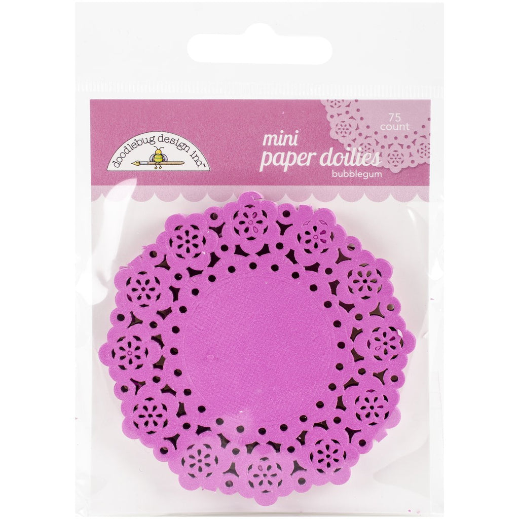 [Australia - AusPower] - DOODLEBUG Mini Doilies 3" 75/Pkg, Bubblegum 3x3 inch Round 