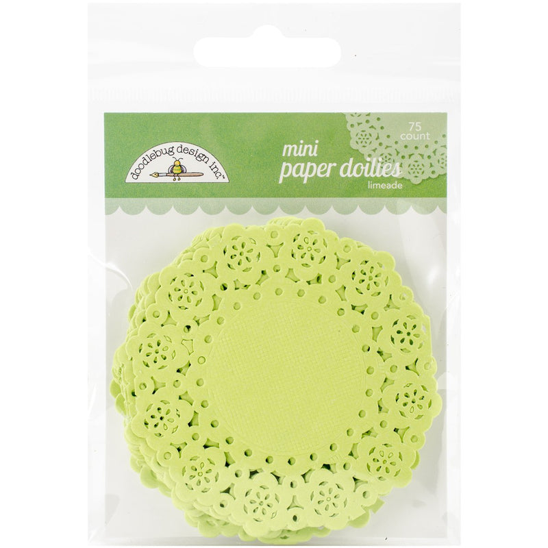 [Australia - AusPower] - DOODLEBUG Mini Doilies (75 Pack), Limeade 