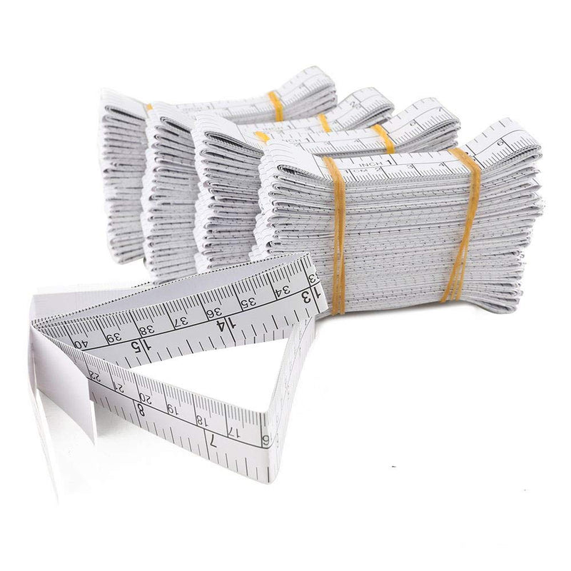 [Australia - AusPower] - WIN TAPE 1 Meter 40" Paper Tape Measure, Wound Measuring Rulers, Educare Used Measuring Babies Head, Disposable Pack of 100 