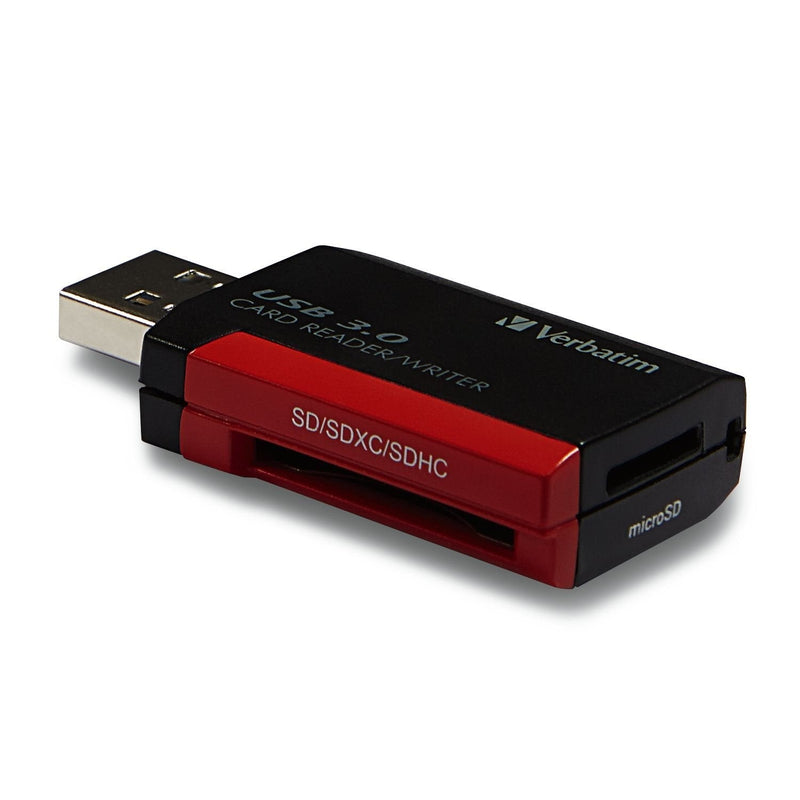 [Australia - AusPower] - Verbatim Pocket Card Reader, USB 3.0 - Black 