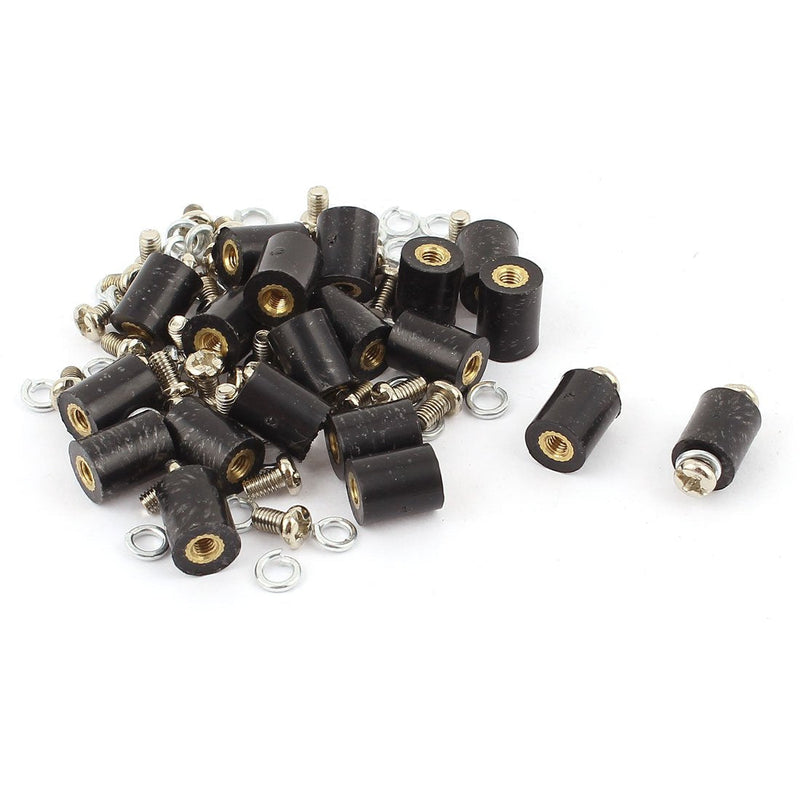 [Australia - AusPower] - uxcell 20pcs M3 Brass Insert Thread 8x10mm Insulated Standoff for Motherboard 